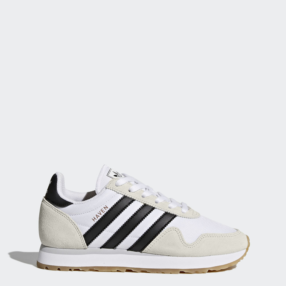 Adidas Haven - Originals για αγορια - Ασπρα/Μαυρα/Ασπρα,Μέγεθος: EU 27 – 39 1/3 (445SCDKA)